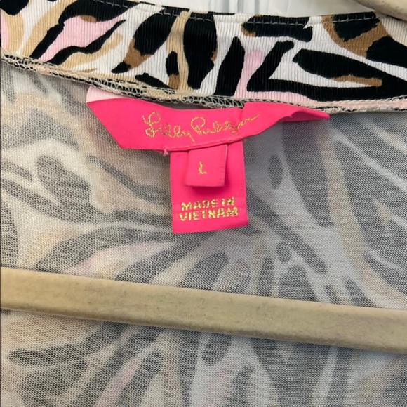 Lilly Pulitzer Black and White Bodycon Wrap Dress - Picture 2 of 5